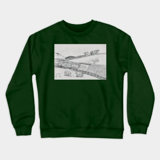 Rural Landscape Crewneck Sweatshirt